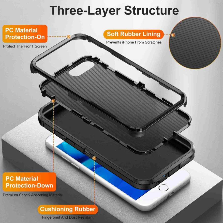 IPhone 7 Plus Triple Layer Armor Hard Case - Image 4