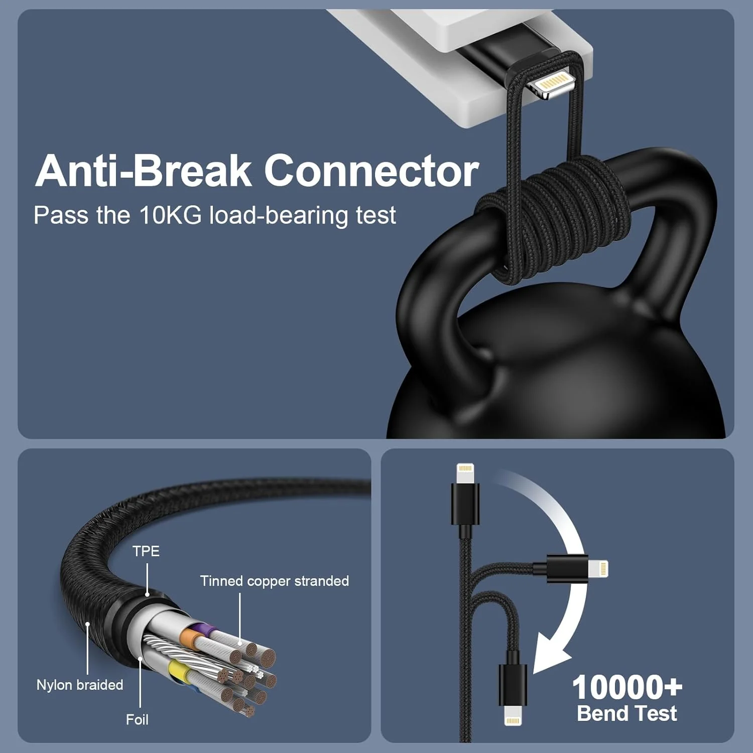 iPhone Lightning to AUX Cable 1m - Image 4