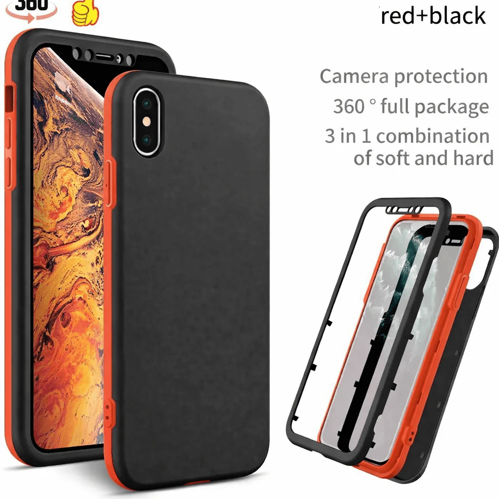 iPhone XS Max 360 Degree Case – 3-Piece Full Body Protection Cover - Image 2