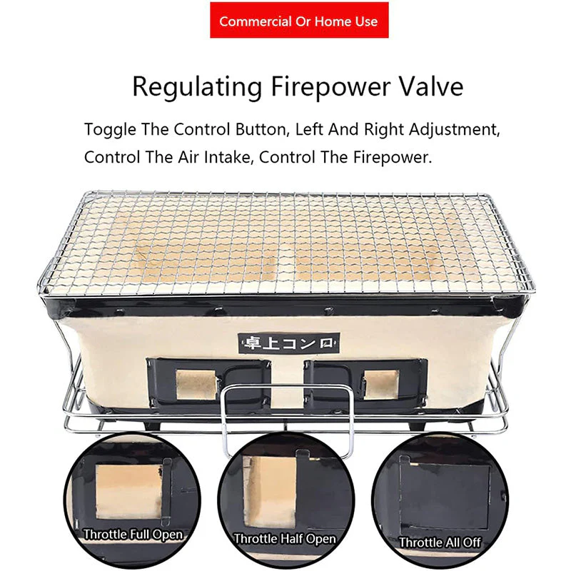 Japanese Ceramic Hibachi Charcoal Table Grill - Image 5