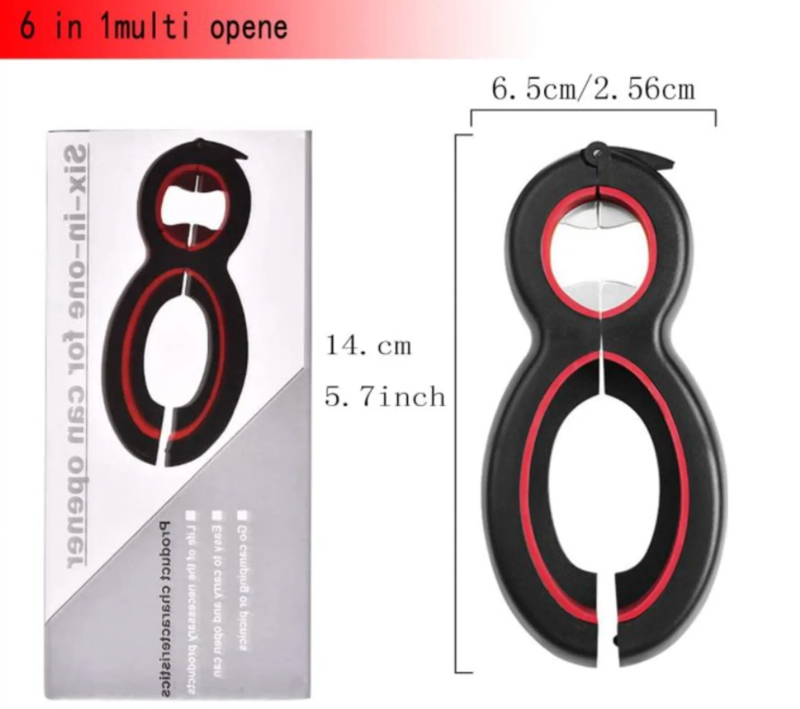 Jar Opener for Weak Hands Bottle Opener 6-In-1 Multi Function Better Opener Can - Image 4