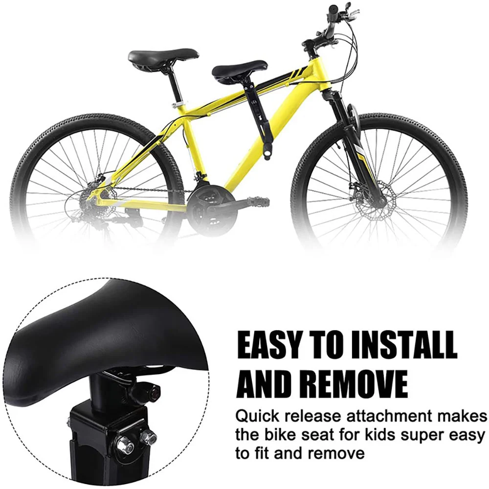 Kids Bike Seat and Handlebar Pack (2-5 years) Mounted Bicycle Saddle Seat child’s  Seat child Bike Seat - Image 4