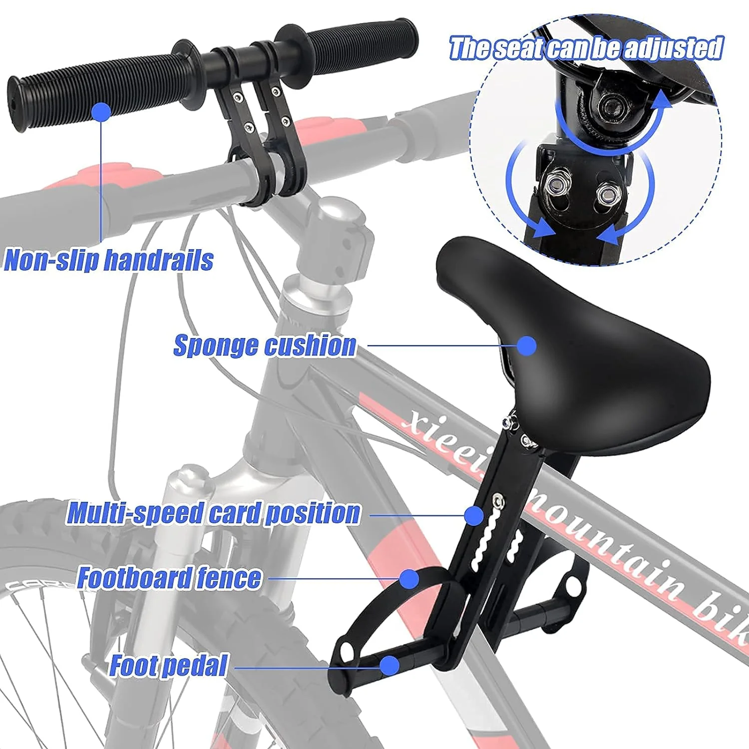 Kids front mount bike seat & Handlebar Seat Child Bike Seat - Image 11