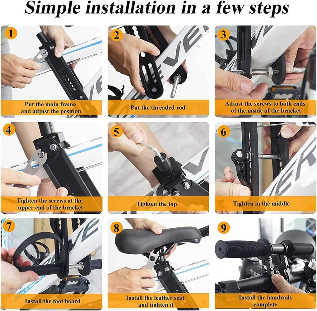 Kids front mount bike seat & Handlebar Seat Child Bike Seat - Image 5