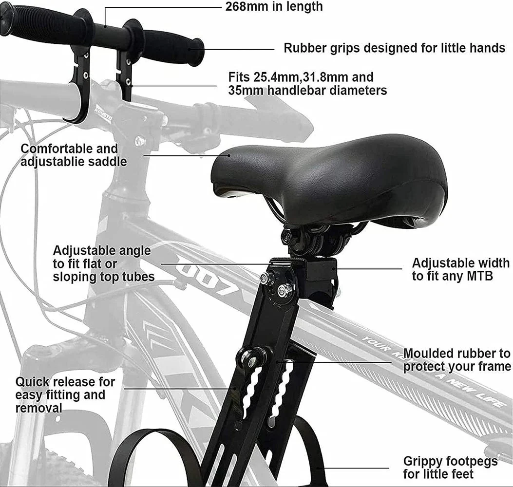 Kids front mount bike seat & Handlebar Seat Child Bike Seat - Image 6