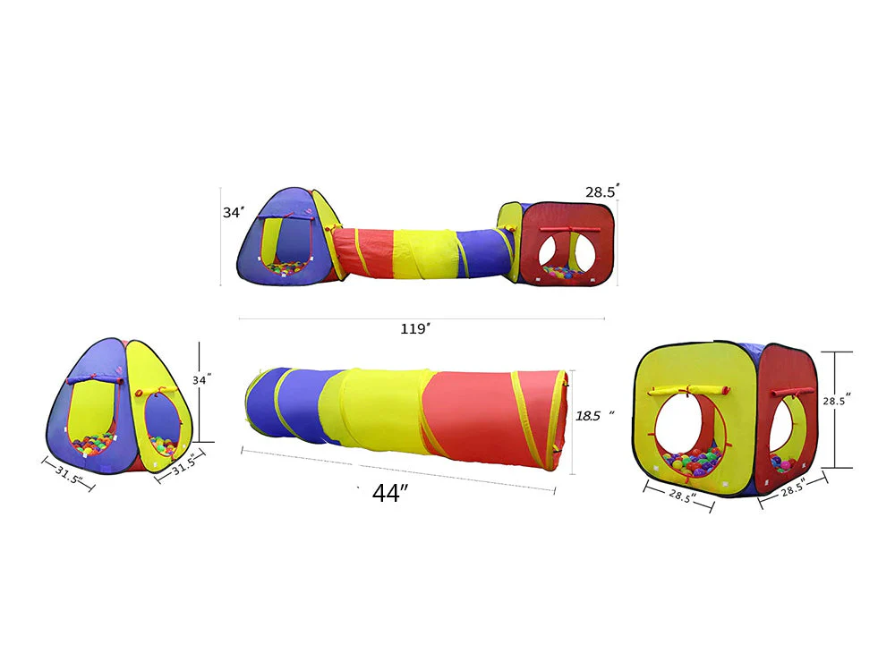 Kids Crawl Tunnel Play Tent - Image 6