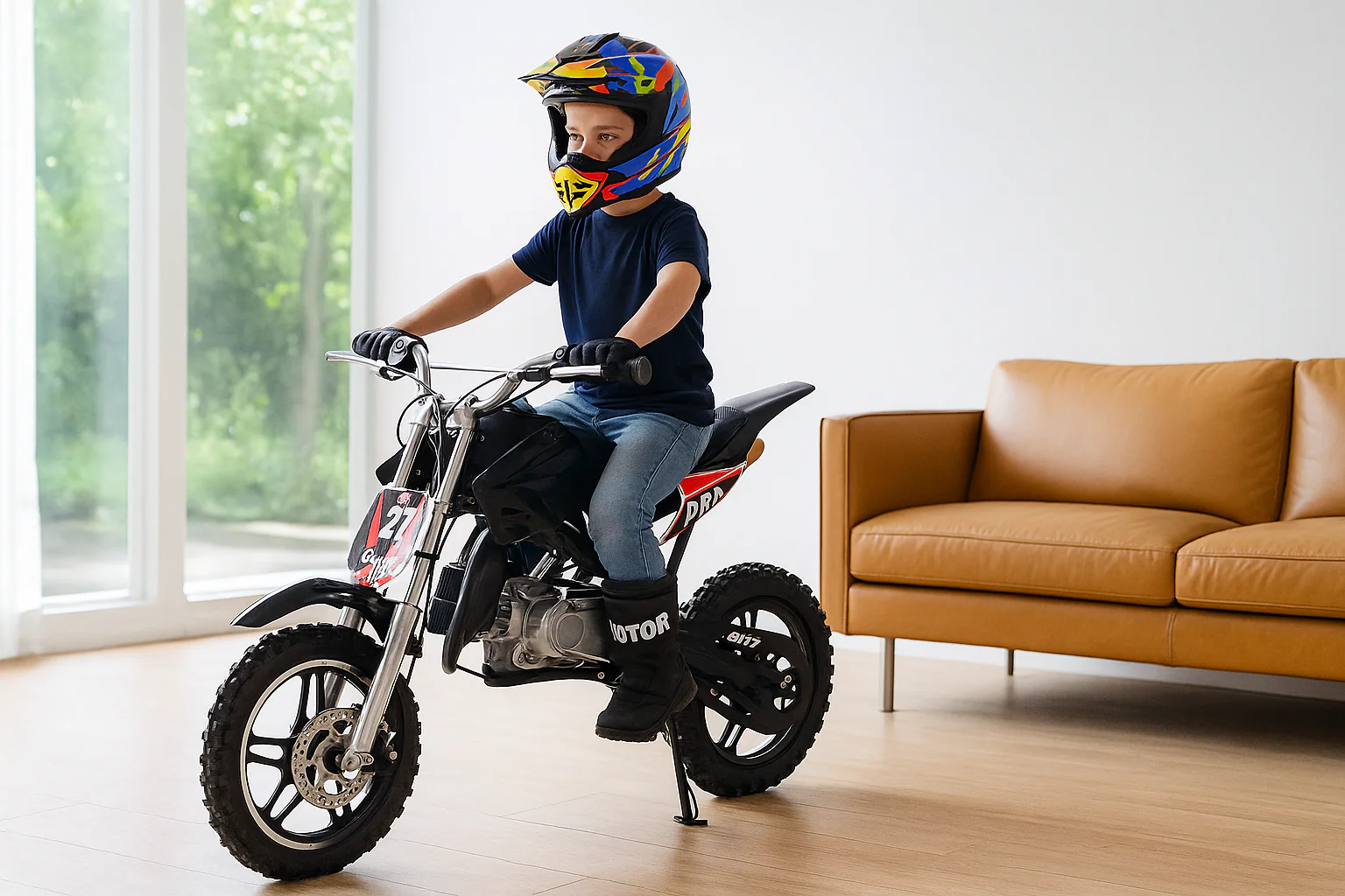 Kids Dirt Bike 49cc Petrol - Image 8