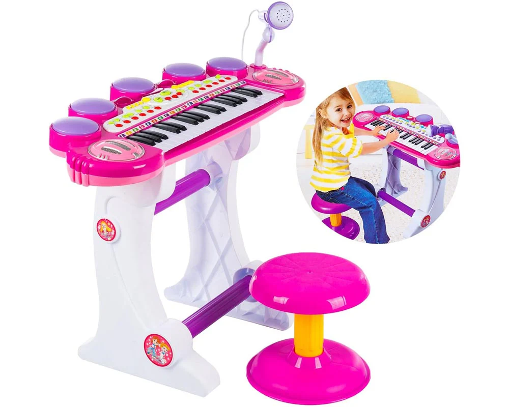 Kids Electronic Piano Pink - Image 7