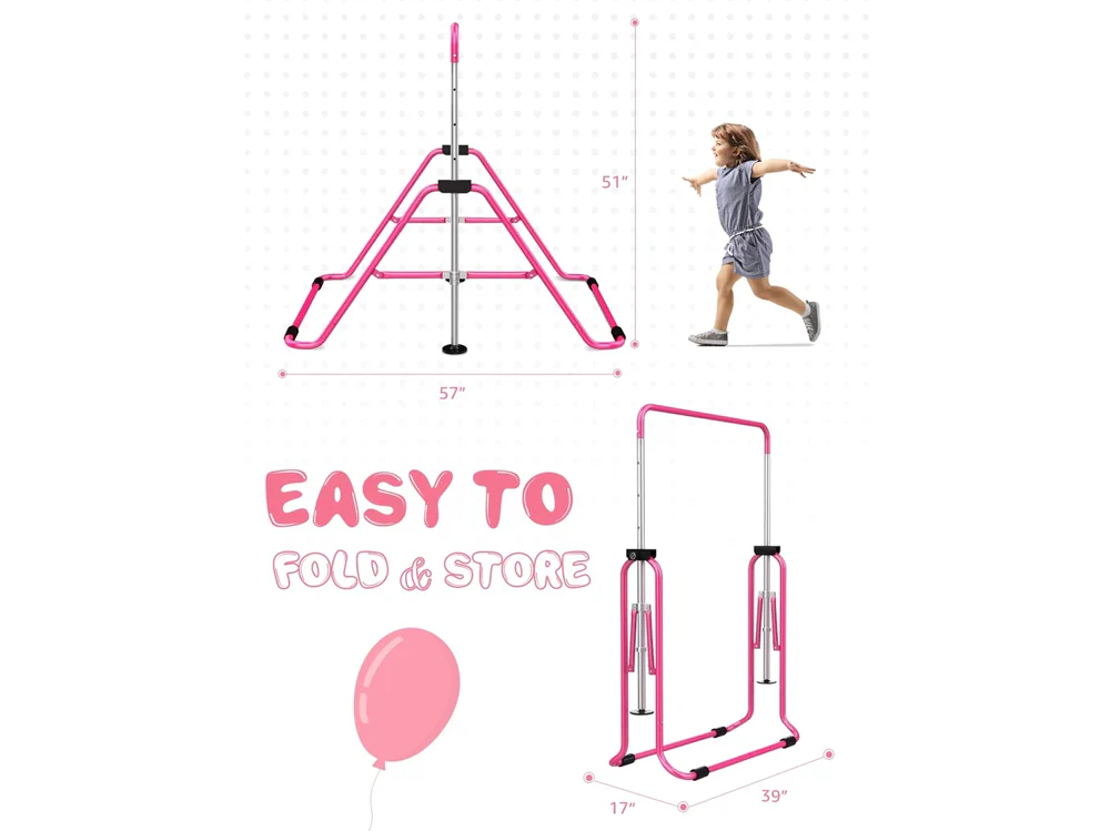 Kids Gymnastic Bar Horizontal High Bar Monkey Kip Bar Training Bar - Image 8