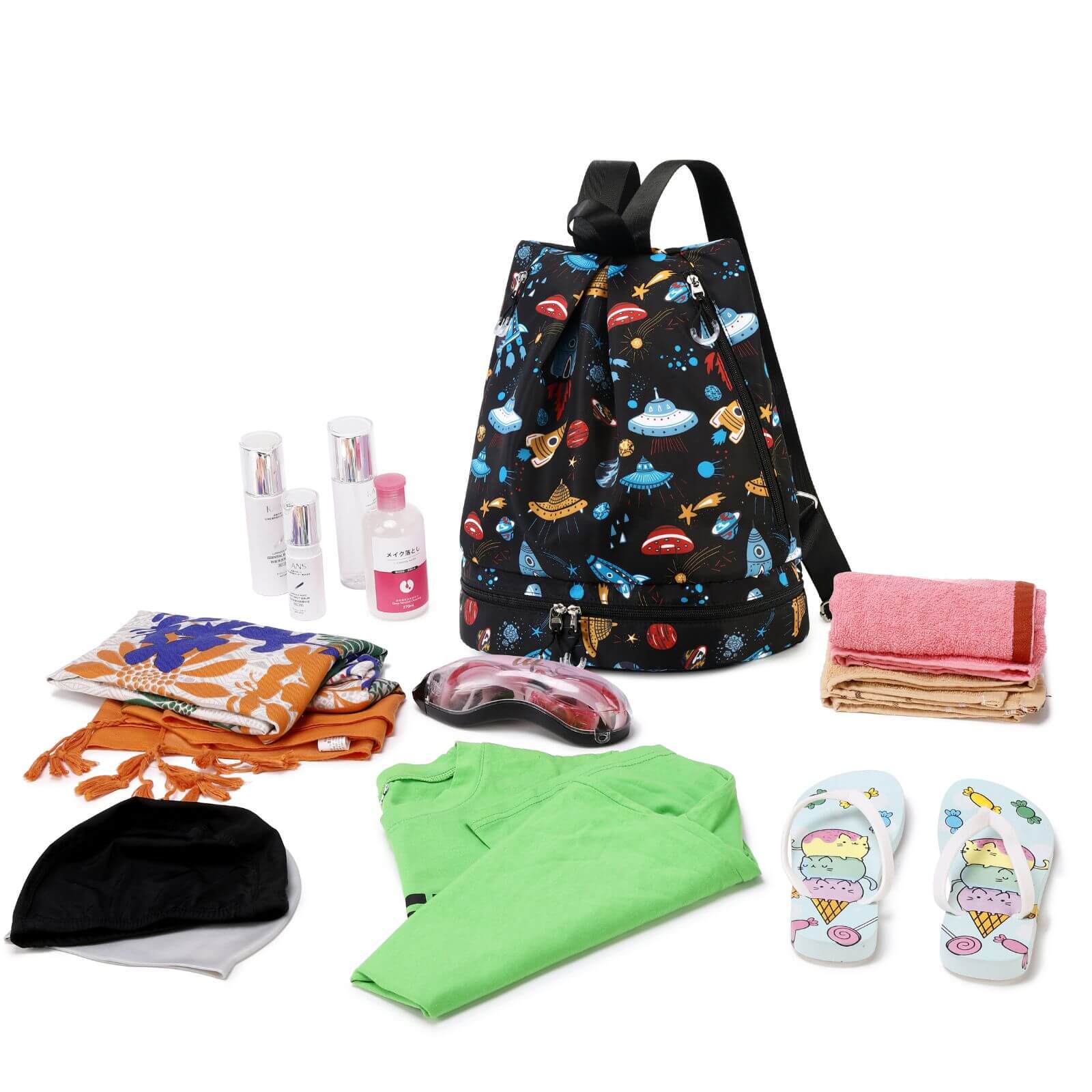 Kids Waterproof Swimming Bag - Rocket - Image 2