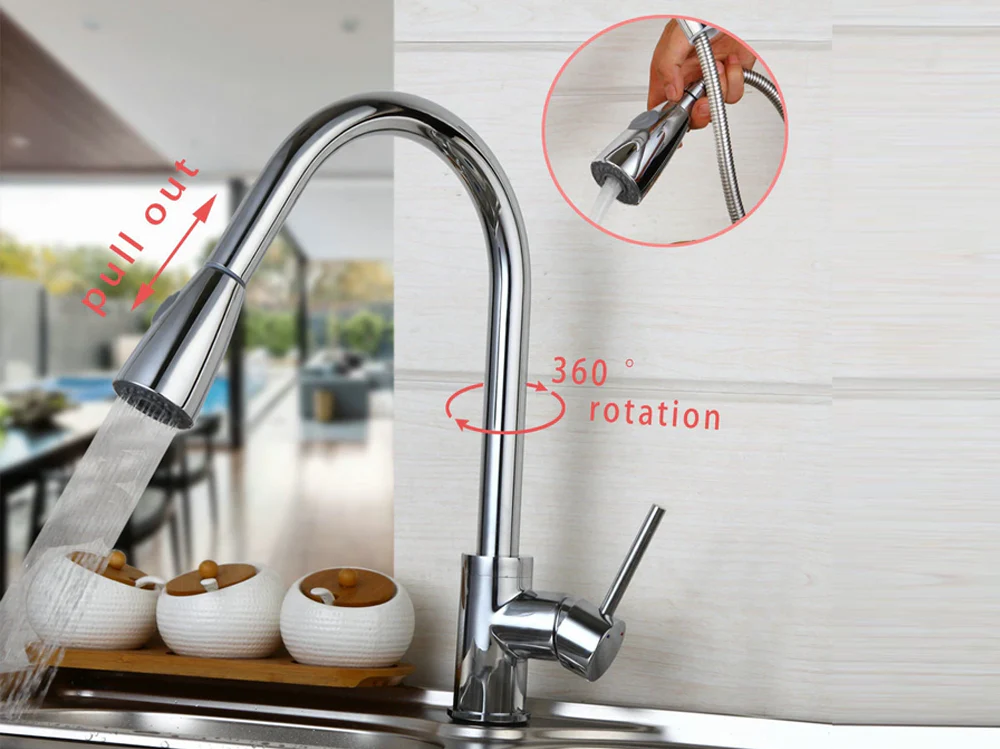 Kitchen Faucet, Kitchen Faucet Sink Mixer Tap - Image 3