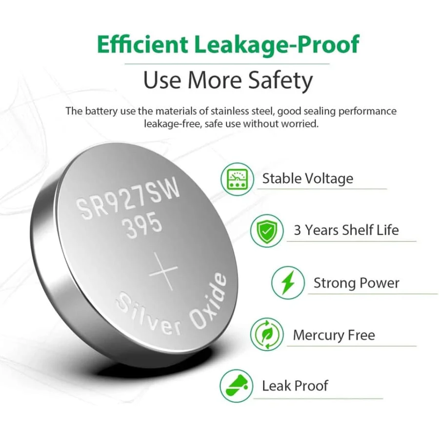 399 / 395 / SR927SW Watch Batteries for Koonenda (10 Pack) - Image 2