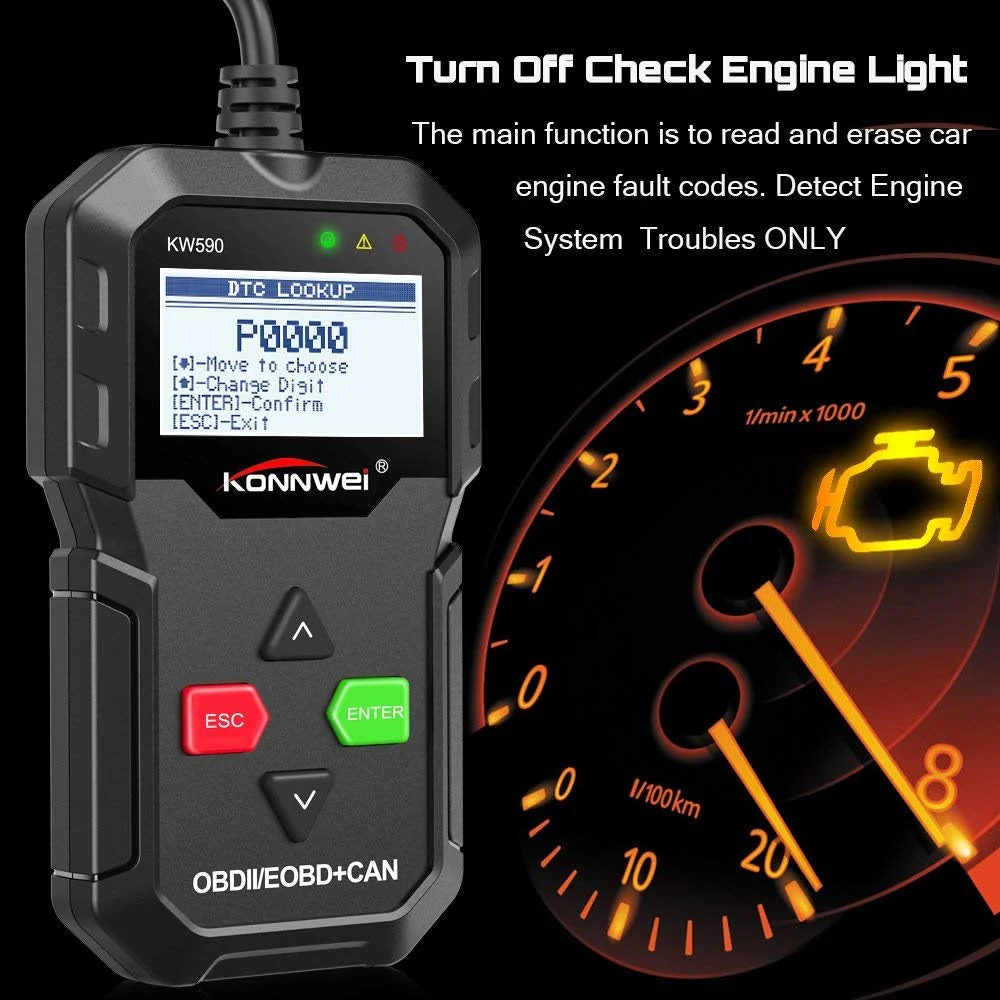 KW590 OBD2 Scanner Code Reader - Image 6
