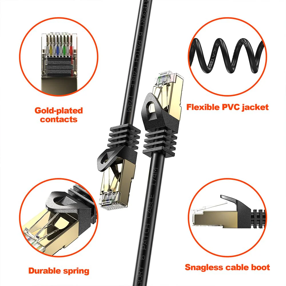 LAN Cable CAT 7 Ethernet Cable 10m - Image 4