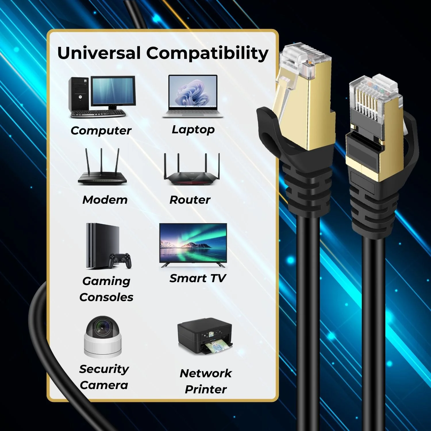 LAN Cable CAT 7 Ethernet Cable 20 Meter - Image 5