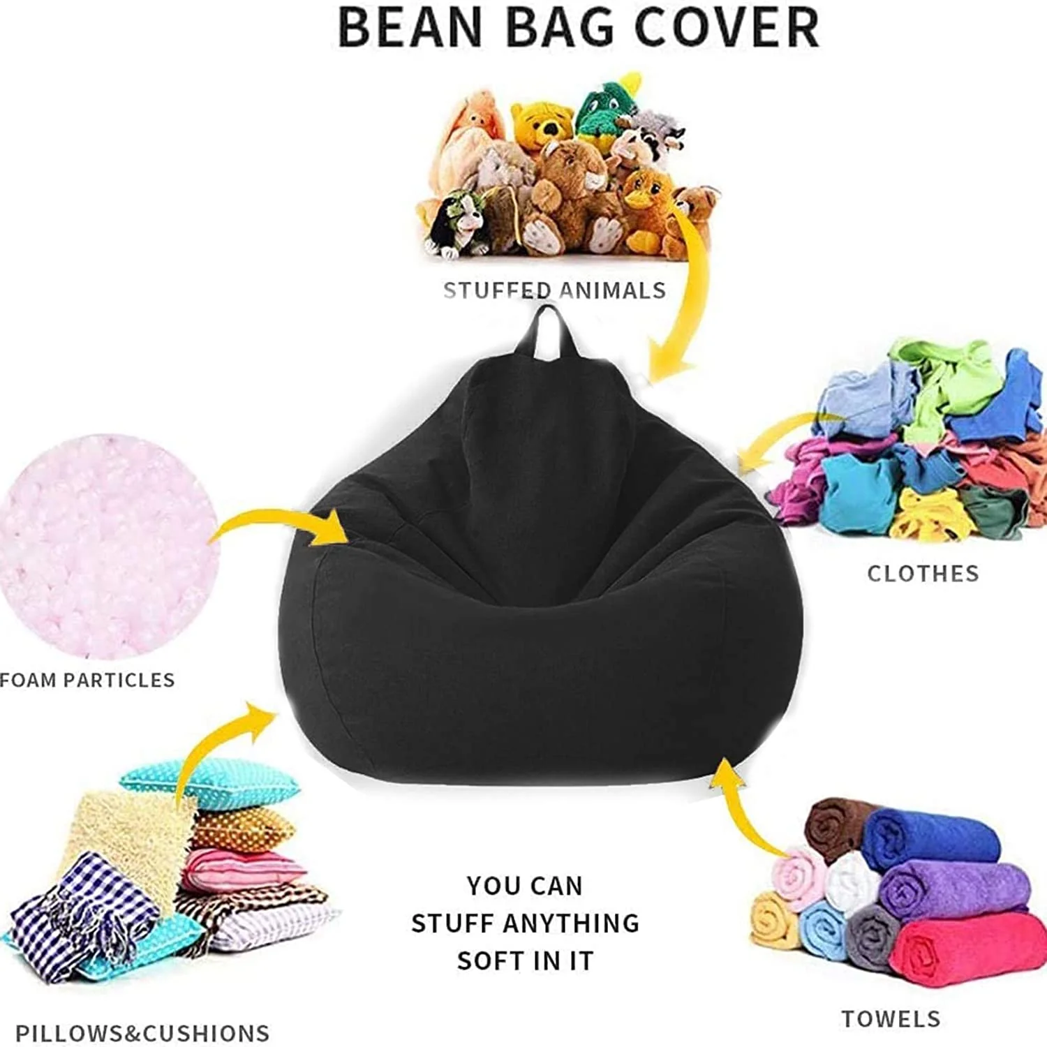Large Beanbag Cover 2Pcs - Image 5