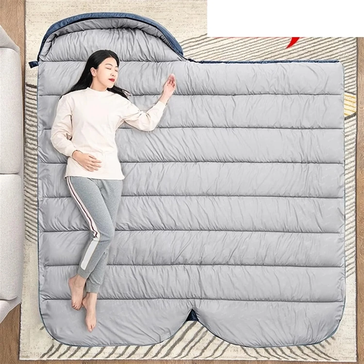 Large Rectangular Sleeping Bag – 230 x 100 cm, Ideal for Camping, Hiking, Picnic & Outdoor Use - Image 12