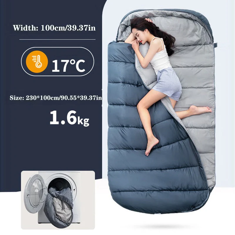 Large Rectangular Sleeping Bag – 230 x 100 cm, Ideal for Camping, Hiking, Picnic & Outdoor Use - Image 14