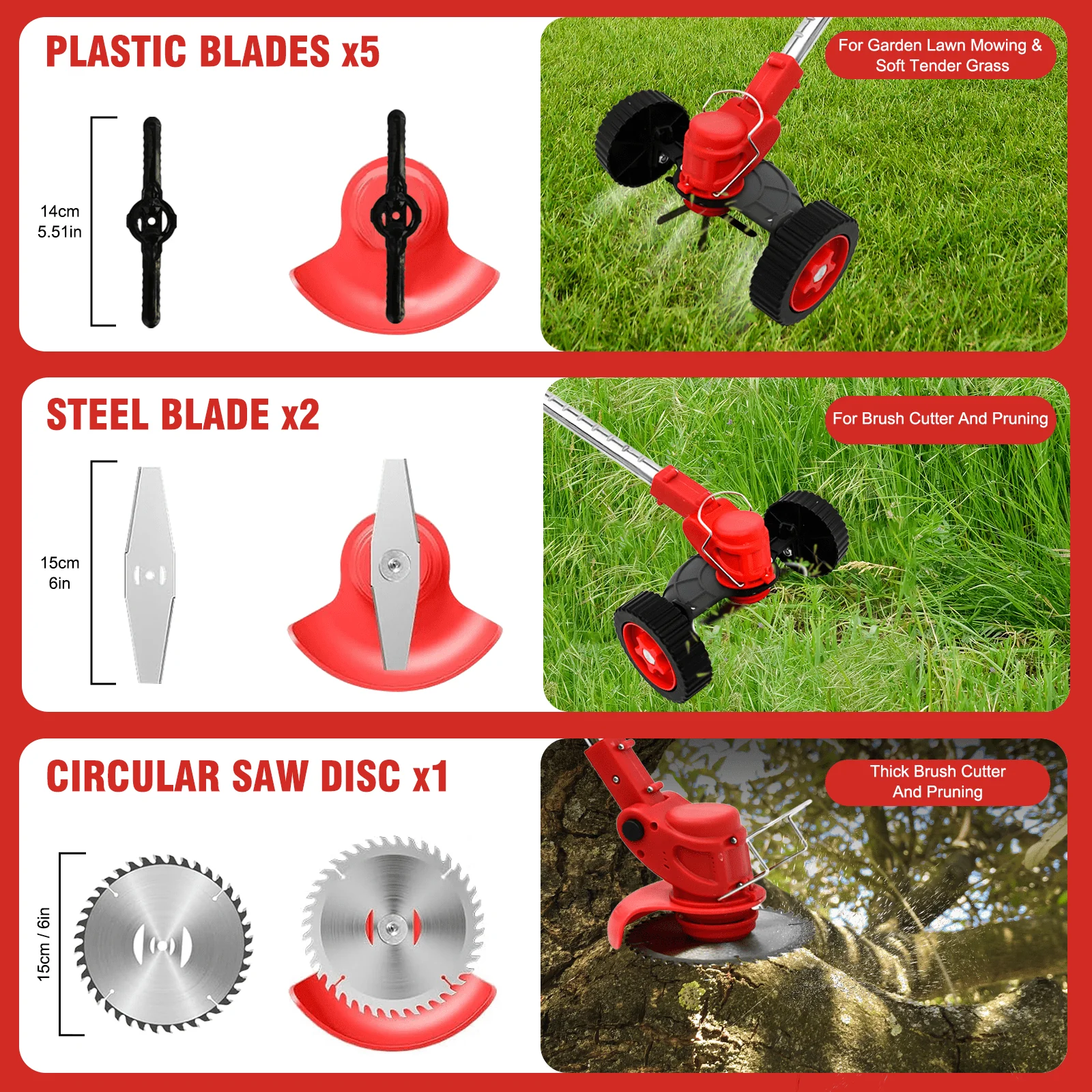Lawn Mower Cordless Grass Trimmer Weed Eater - Image 8