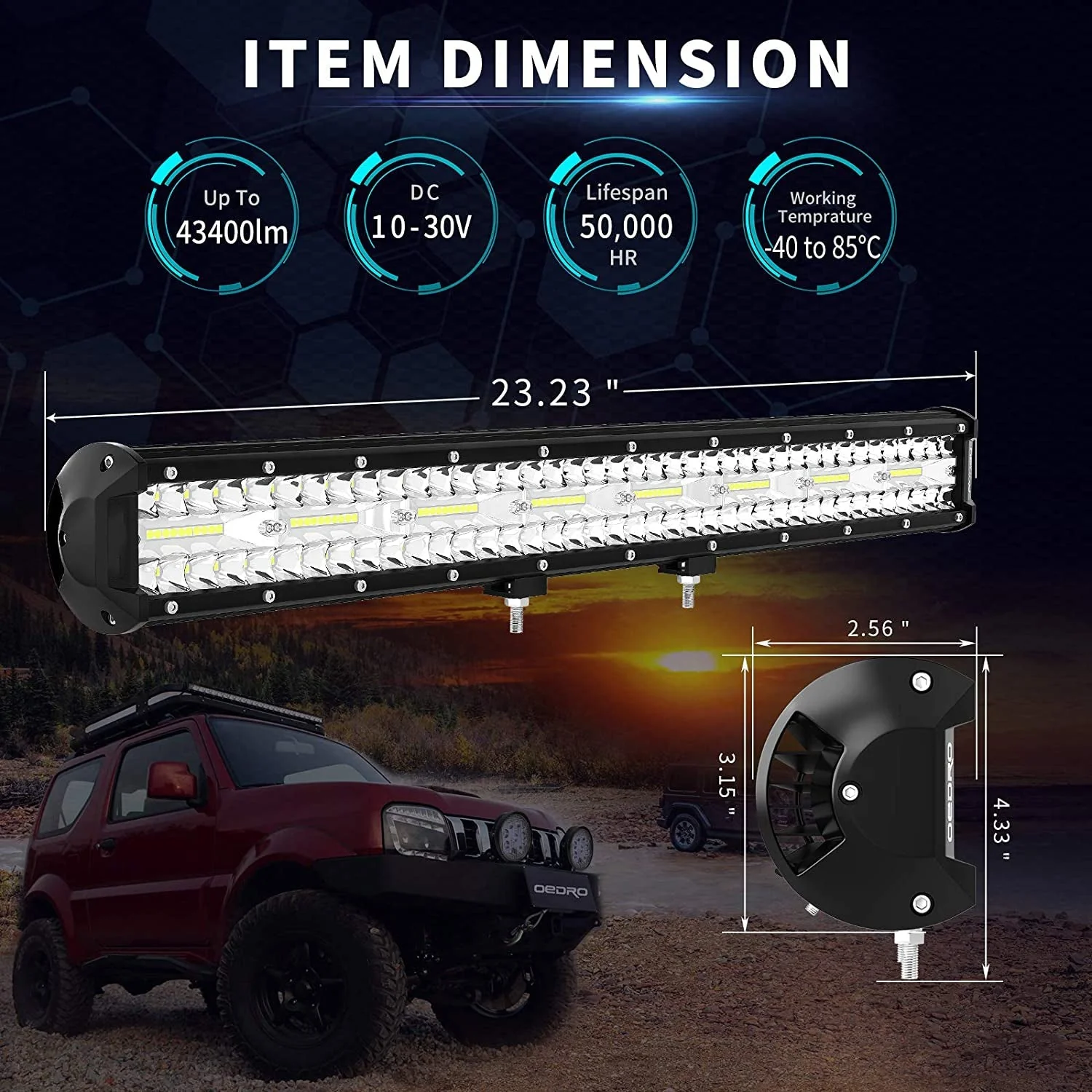 Led Light Bar 620W - Image 5