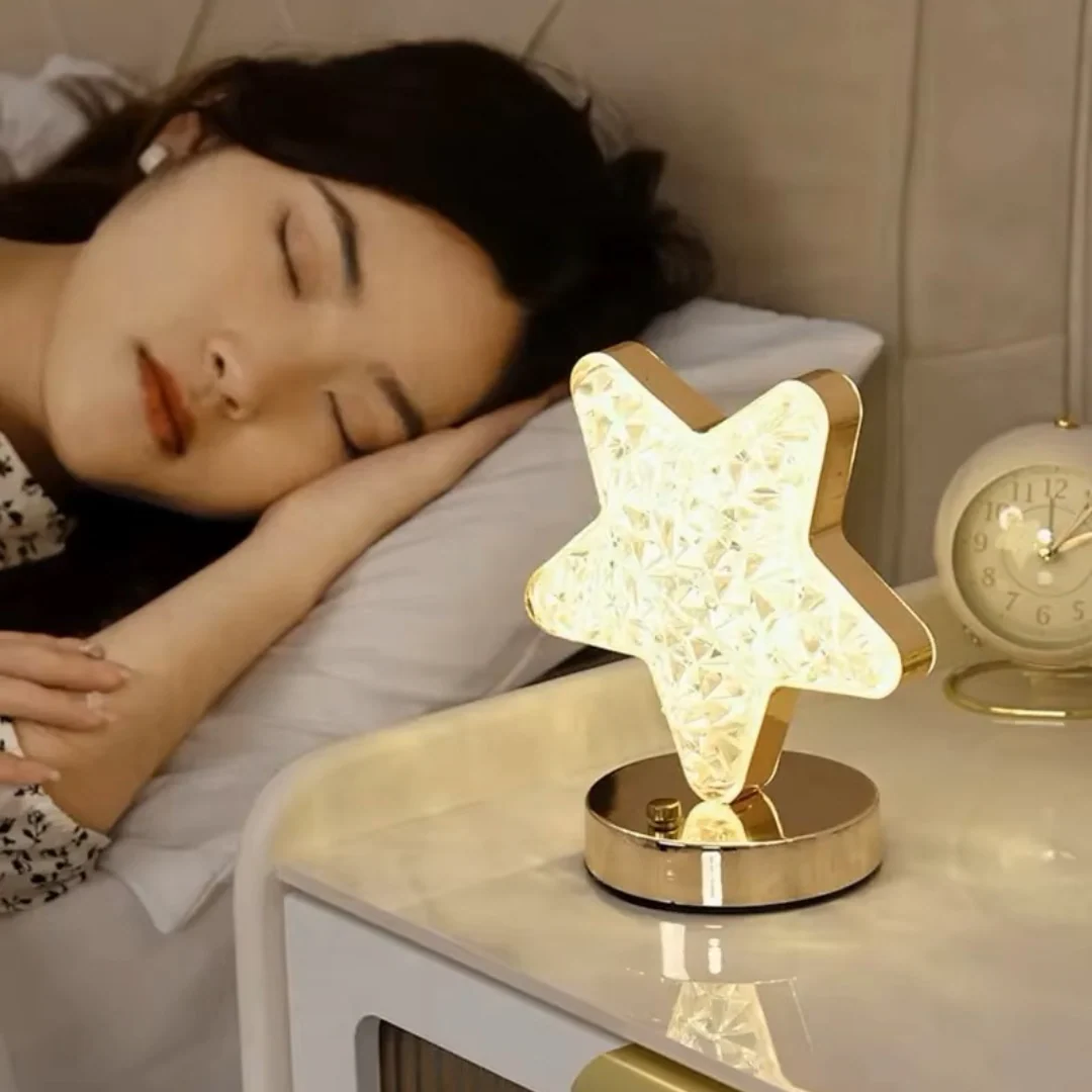 LED Night Light Lamp Star Acrylic Crystal Table Lamp - Image 6