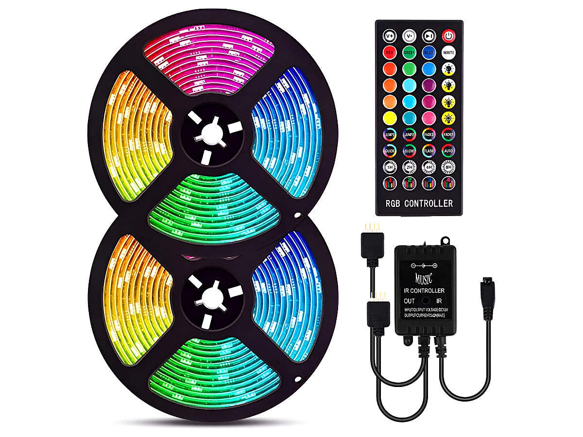 LED Strip Light RGB 10m with remote - Image 3