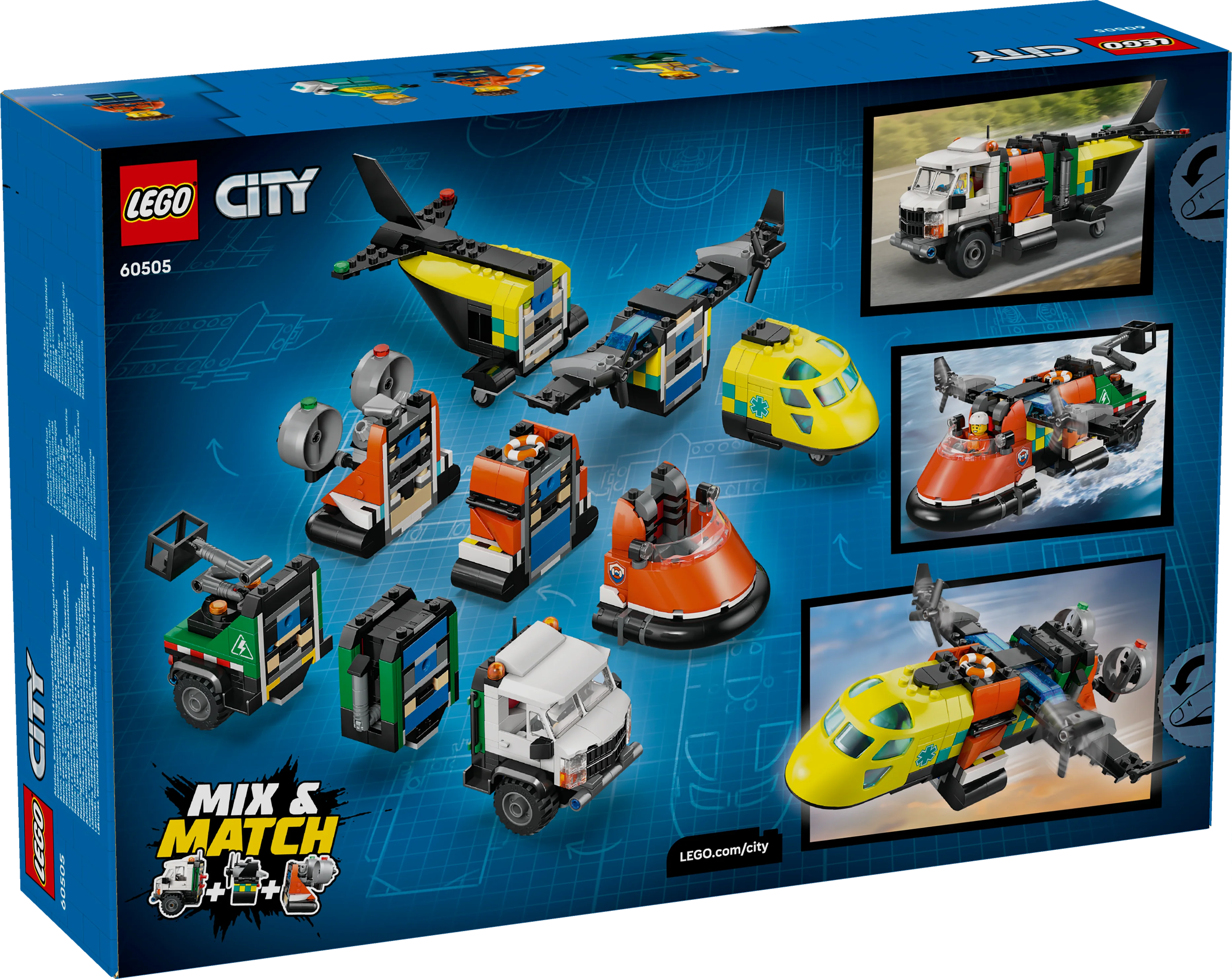 LEGO City: Airplane Service Truck and Hovercraft Remix (60505) - Image 3