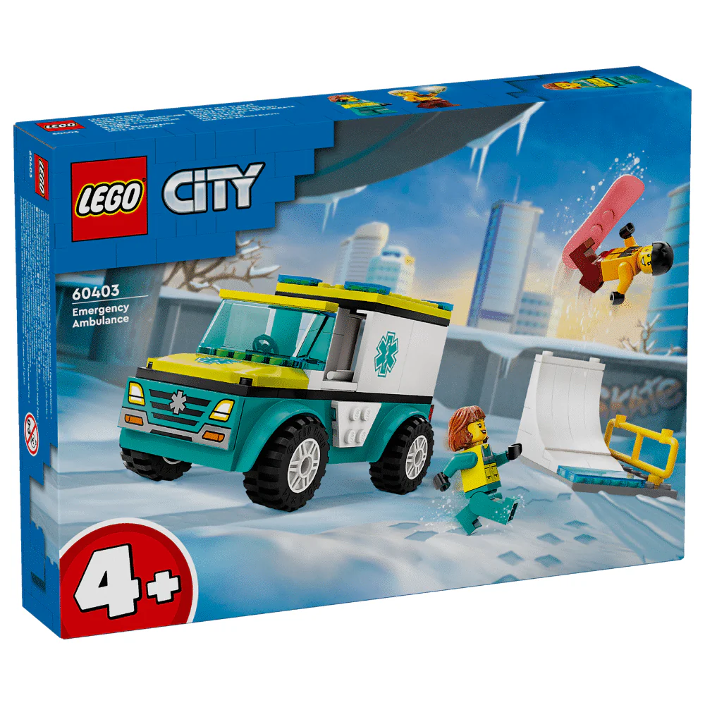 LEGO CITY: Emergency Ambulance and Snowboarder (60403) - Image 5