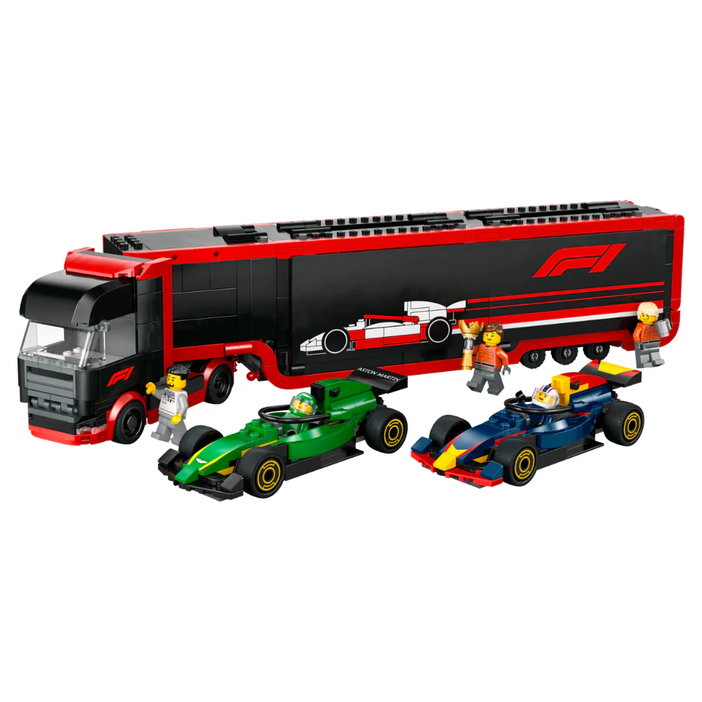 LEGO City: F1 Truck with RB20 and AMR24 F1 Cars (60445) - Image 3
