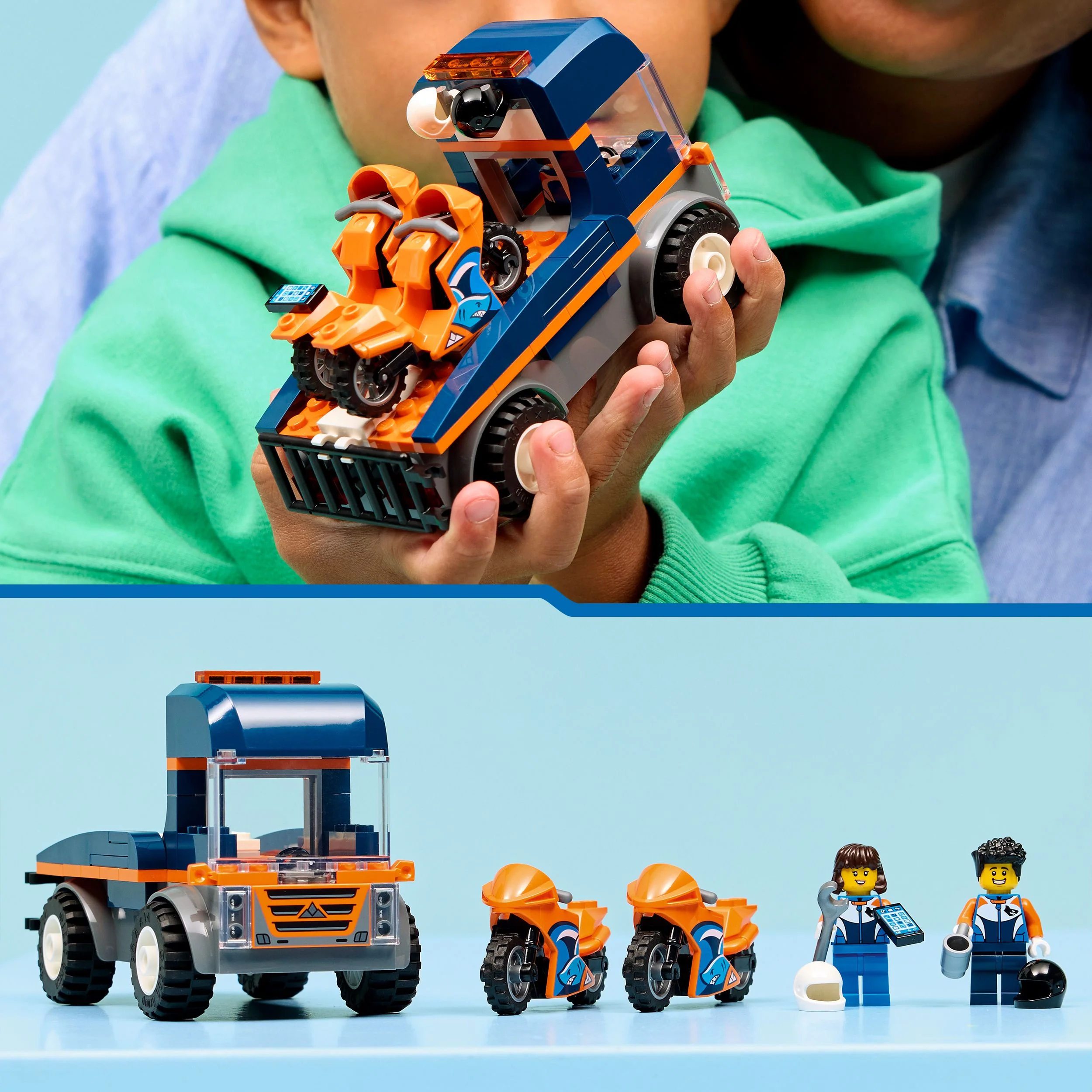 LEGO City: Motorcycle Transporter (60491) - Image 7