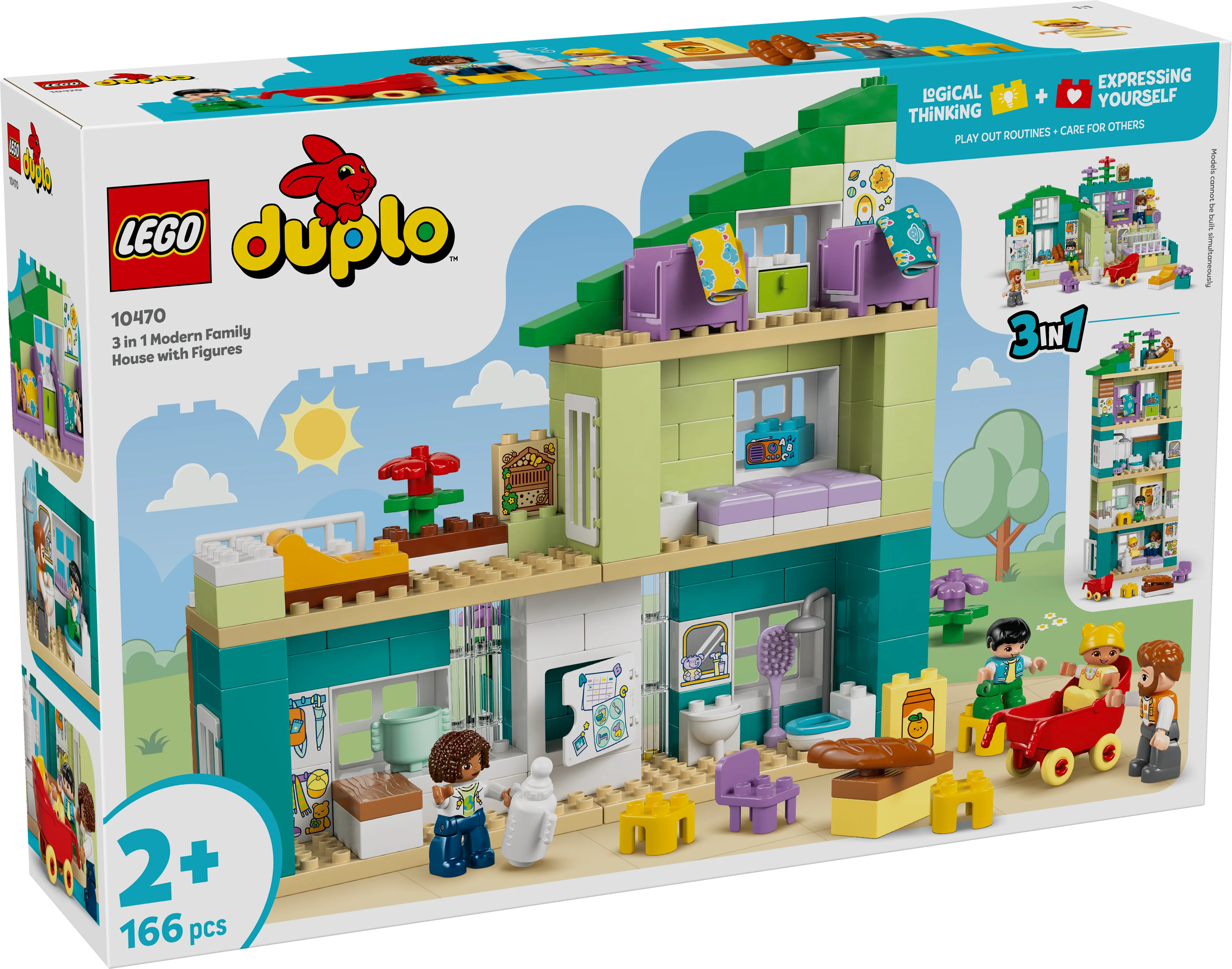 LEGO DUPLO: Town 3 in 1 Modern Family House with Figures (10470) - Image 2