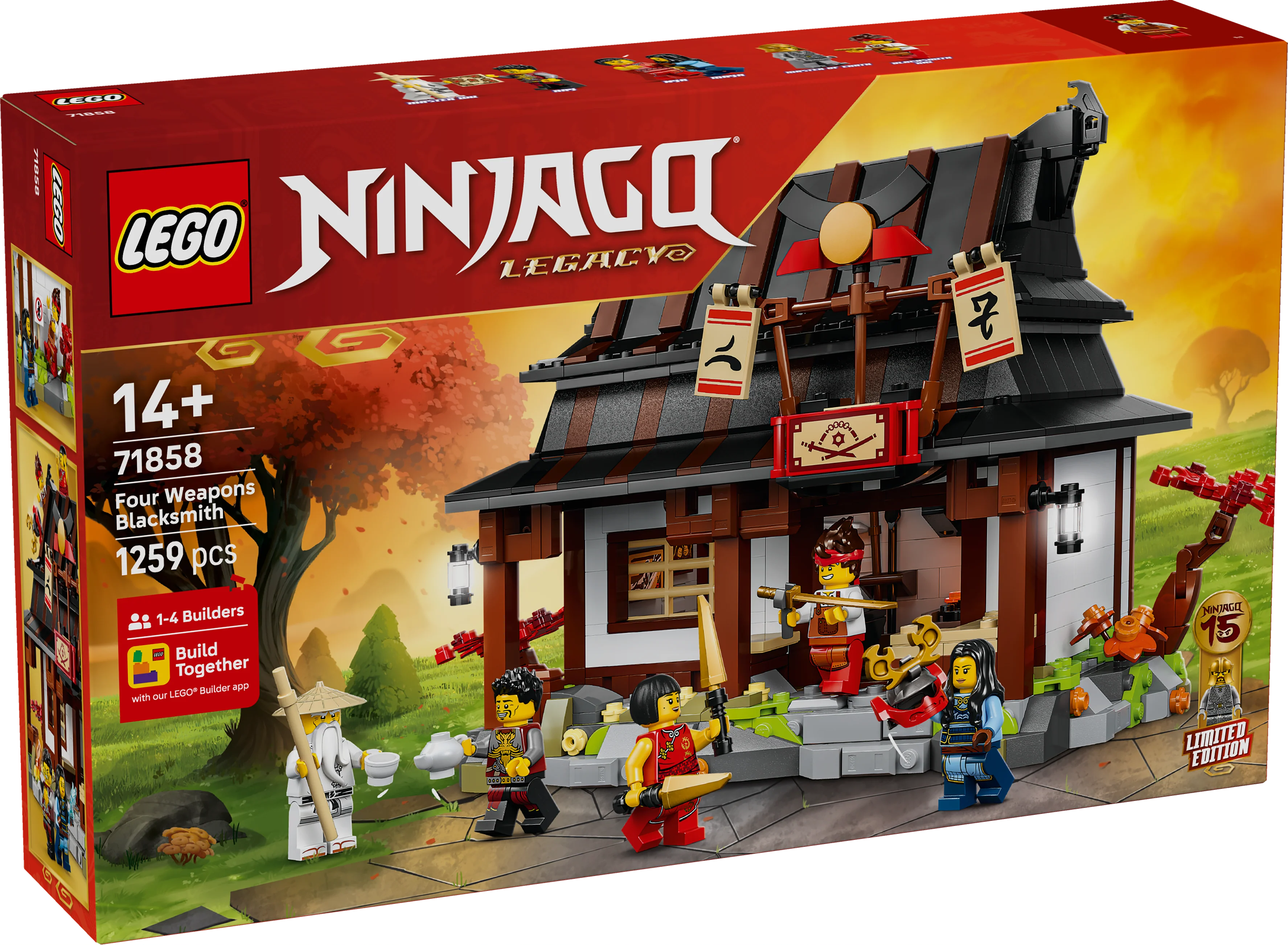 LEGO NINJAGO: Four Weapons Blacksmith 15th Anniversary (71858) - Image 2