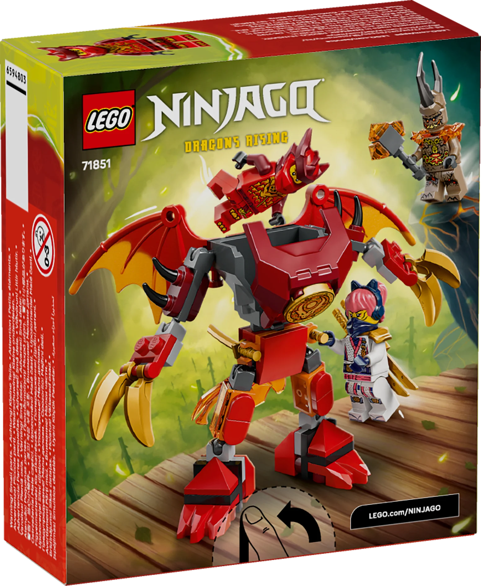 LEGO NINJAGO: Kais Dragon Mech Battle Pack (71851) - Image 3