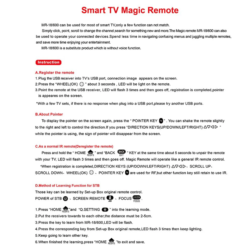 LG TV Remote Replacement Magic Remote Replacement - Image 7