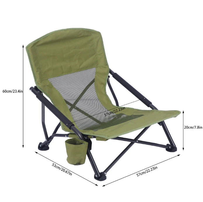 Lightweight Outdoor Beach Chairs Folding Leisure Lounge Chair - Image 2