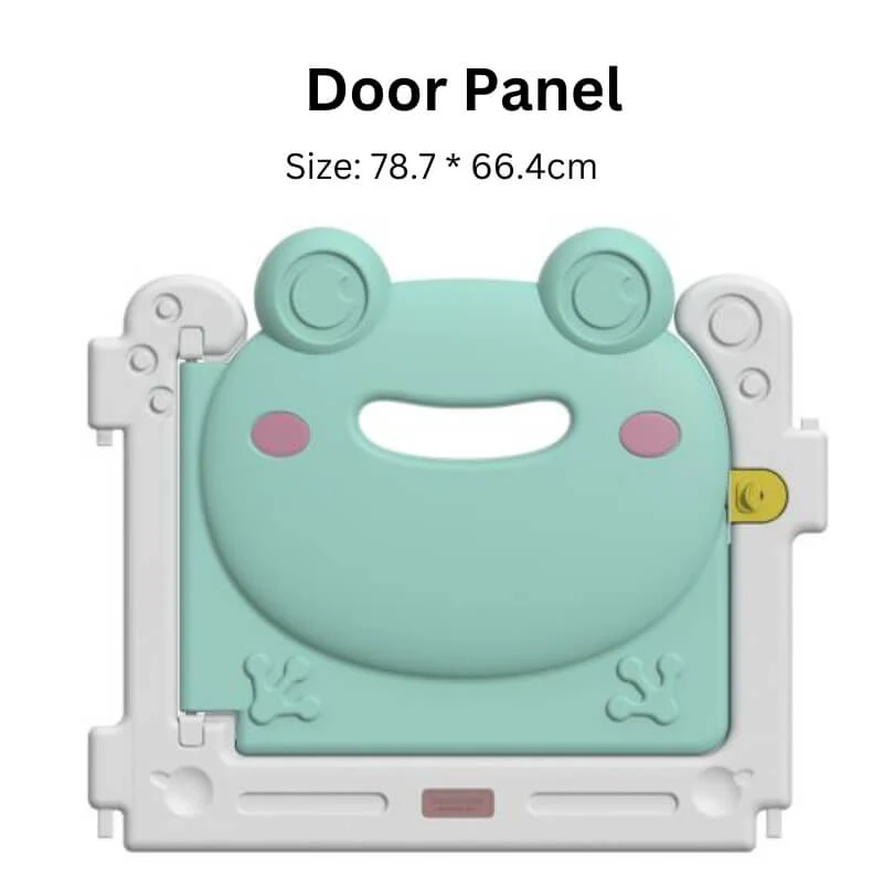 Baby Playpen - Large Plastic Kids Safety Playpen 16 Panels | Pink Frog - Image 3