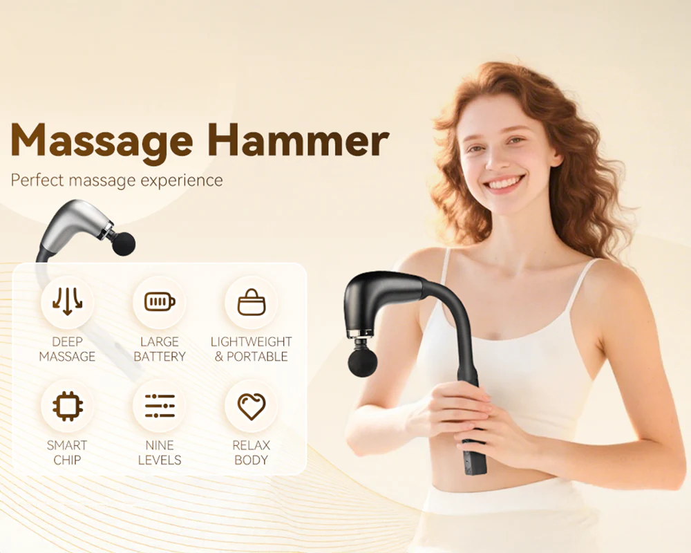 Massage Gun Percussion Deep Massager Muscle Tissue Vibrating - Image 4