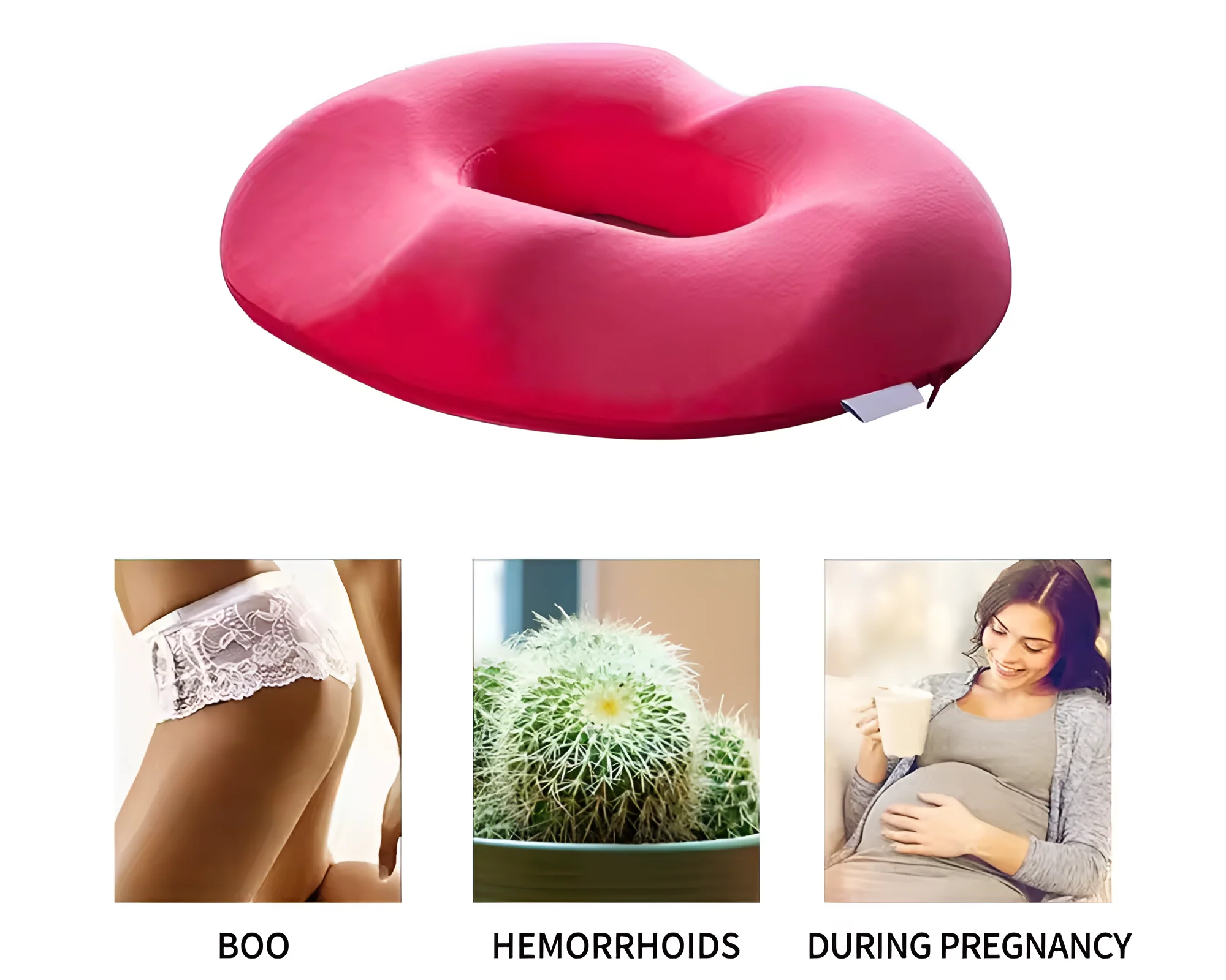 Memory Foam Donut Seat Cushion - Image 4