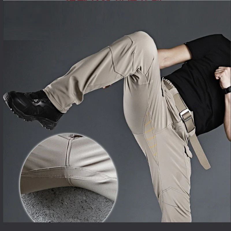 Men's Tactical Pants Water Resistant Flex Ripstop Cargo Pants - Image 4