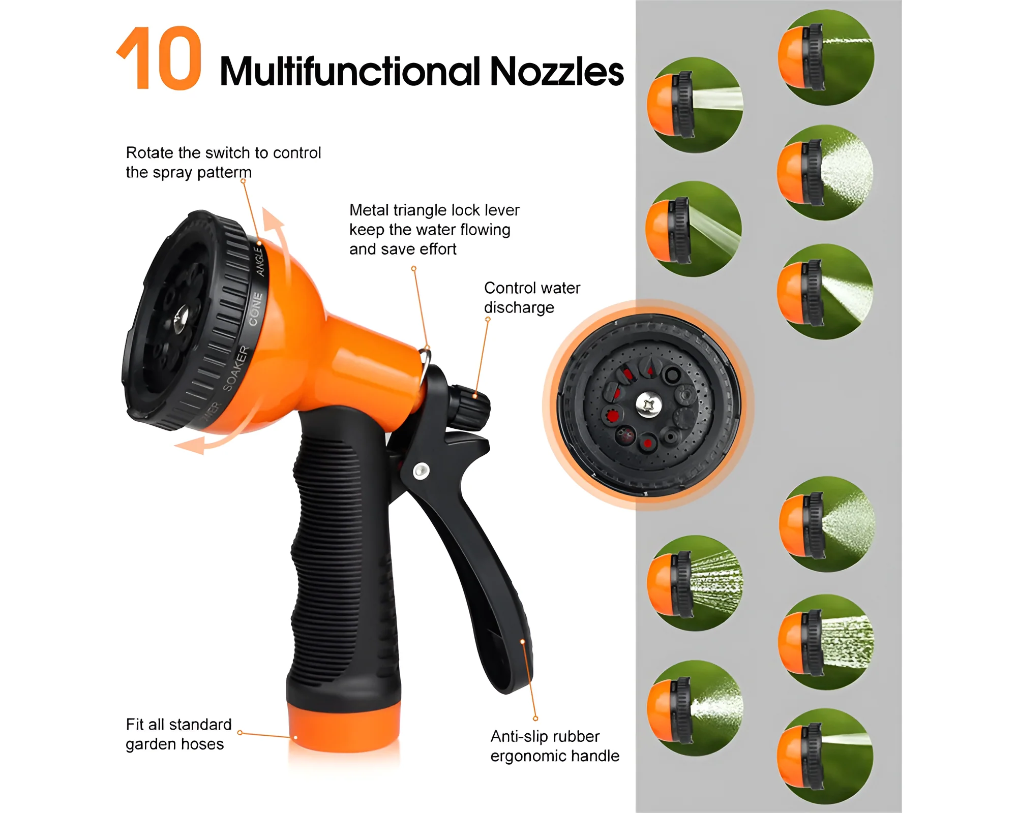 Metal 22M Garden Hose Outdoor - Image 4