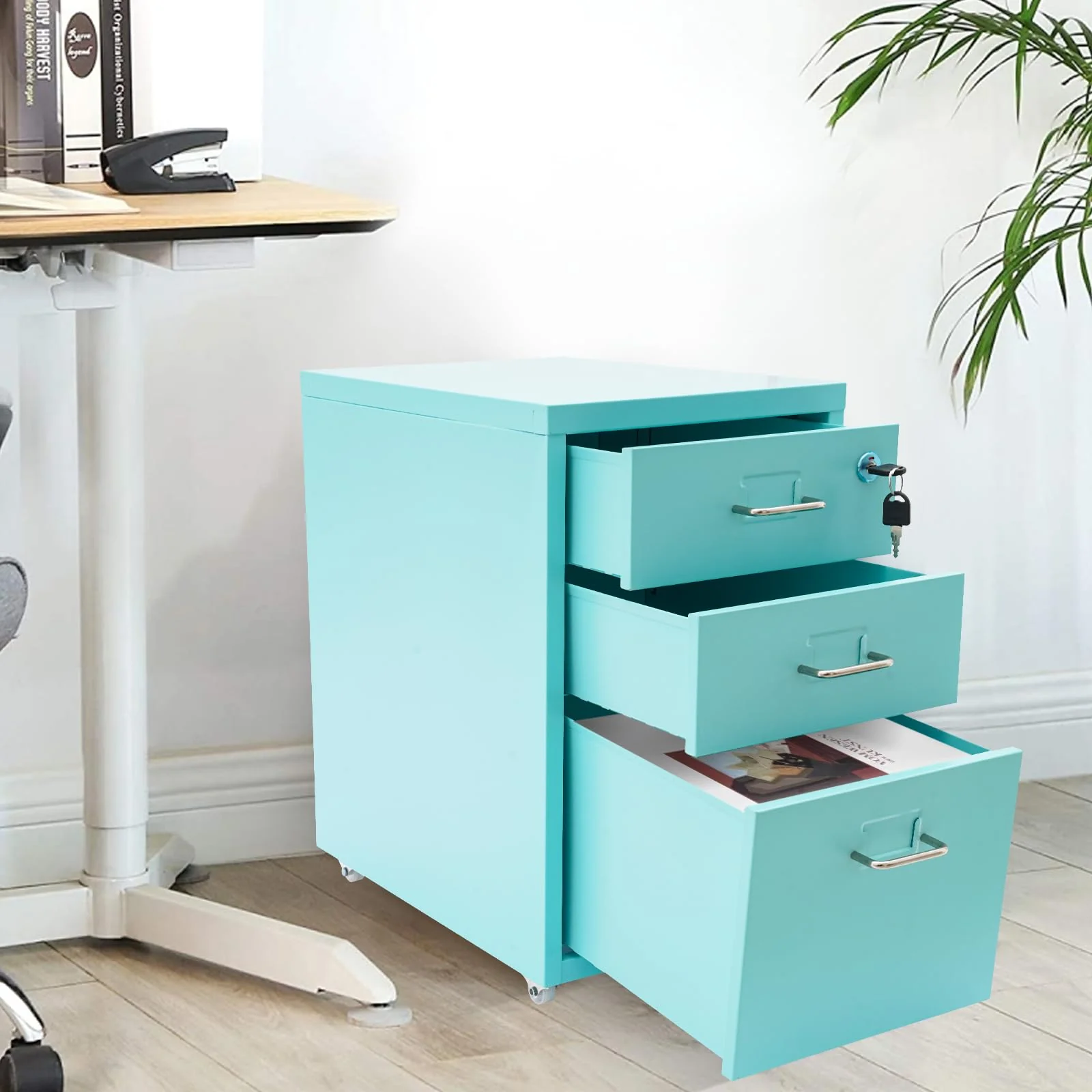 Metal Mobile File Cabinet - Image 9