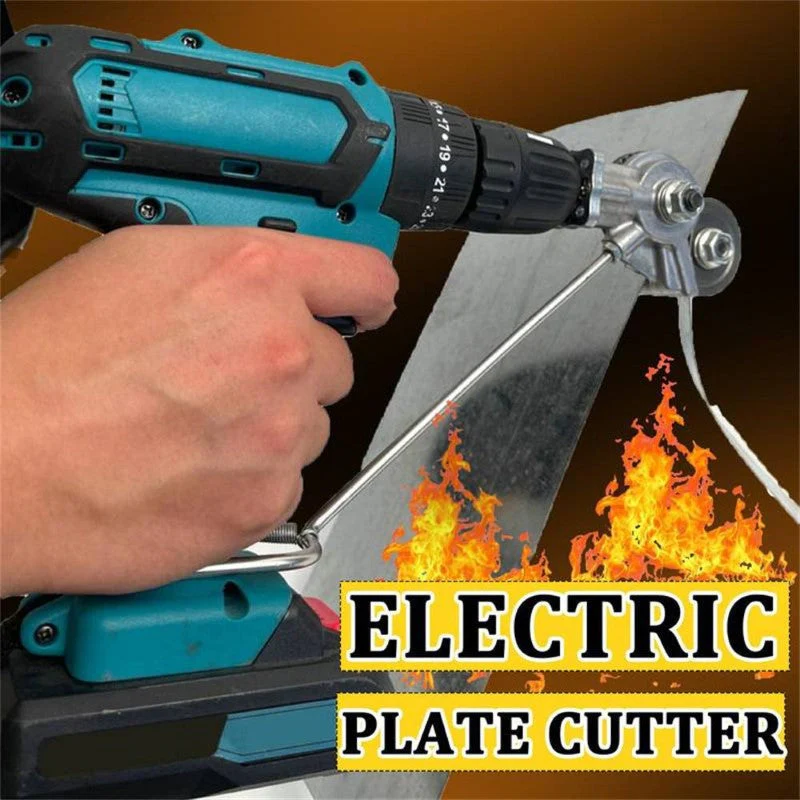 Metal Nibbler Roofing Iron Sheet Cutter Cordless Drill Attachment - Image 5
