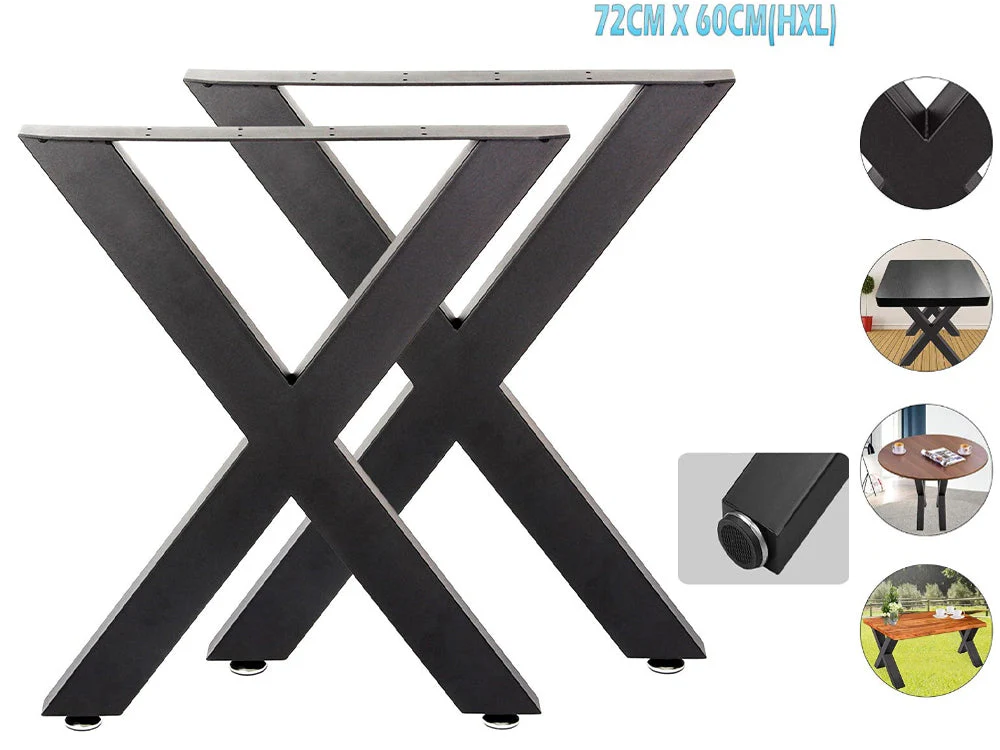 Metal Table Legs desk Bench Legs X Shape - Image 10