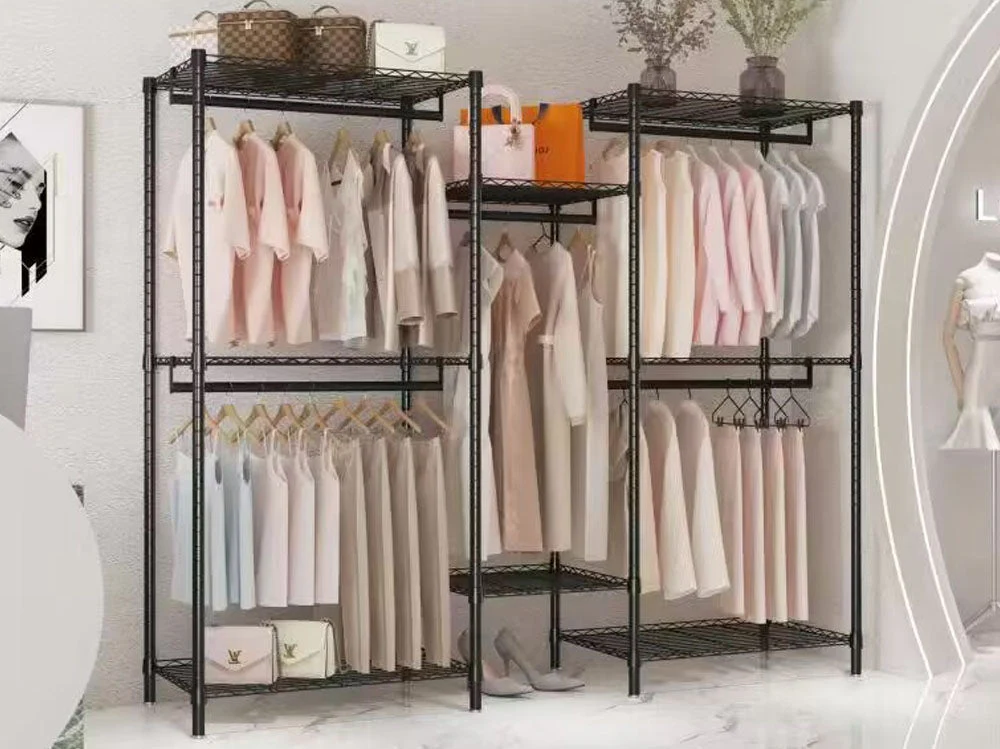 Metal Wardrobe Clothes Rack - Image 3