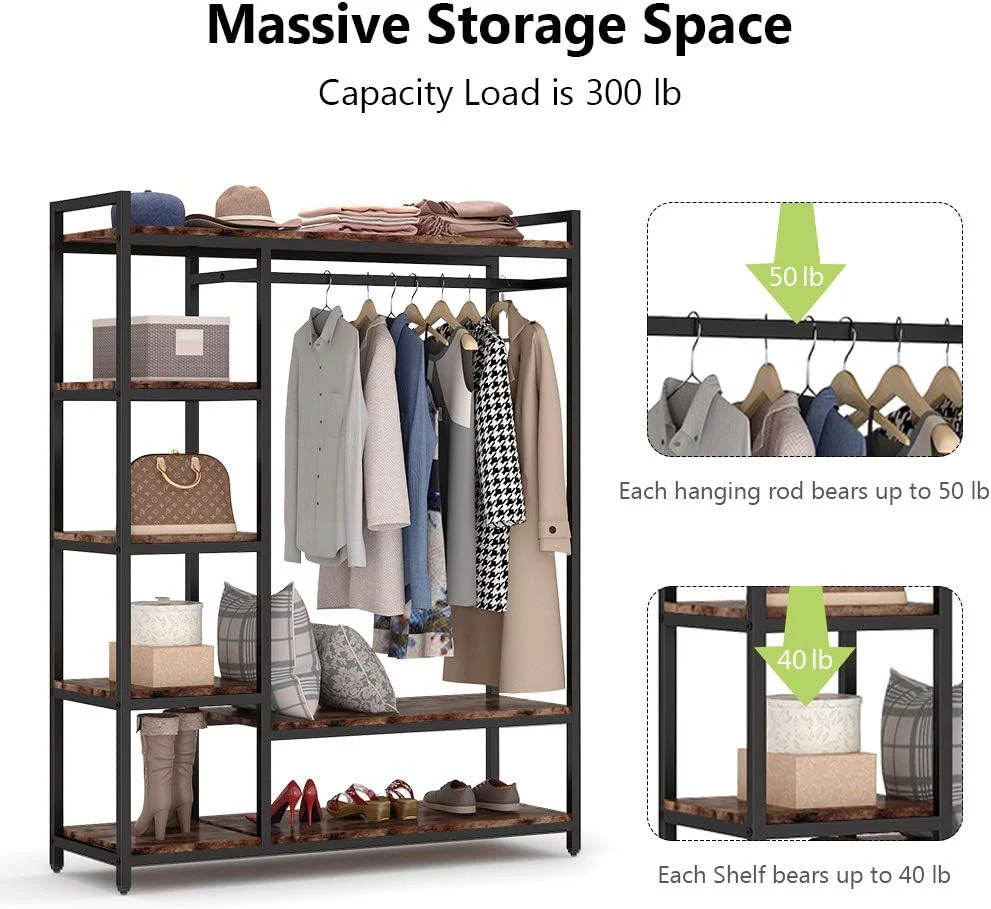 Metal Wardrobe Clothes Rack Clothes Organizer - Image 4