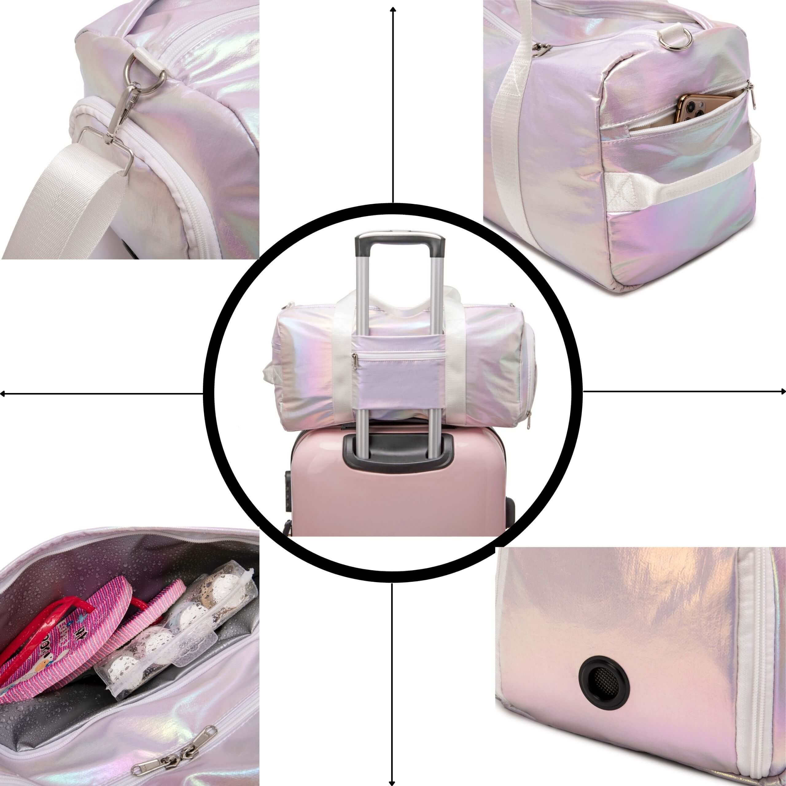 Metallic Duffle Bag & Gym Bag - Image 7