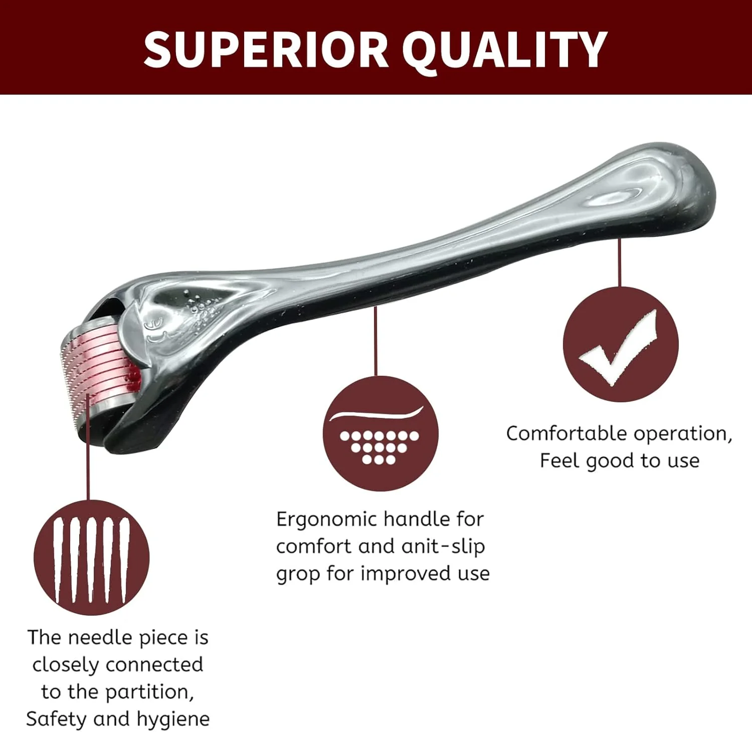 Micro Needling Derma Roller For Women and Men 0.5mm - Image 10