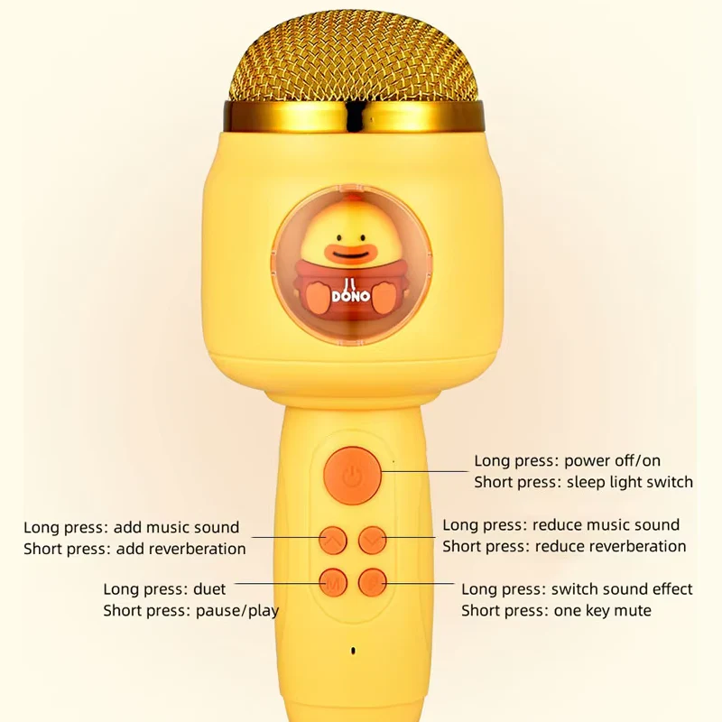 Microphone Wireless Bluetooth Singing Rechargeable Karaoke - Image 5