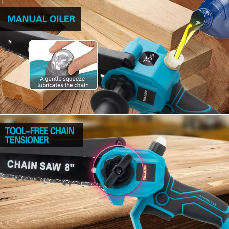 Mini Chain saw Cordless Power Chain Saws 8" - Image 5