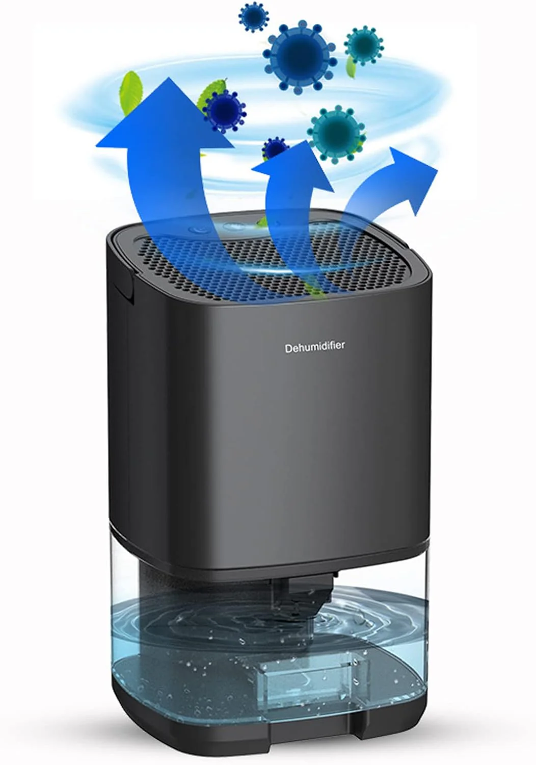 Mini Dehumidifier 1000mL Portable Black - Image 8